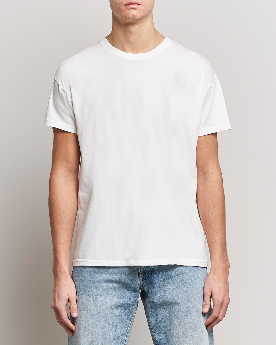 Herre | Kortermede t-shirts | Jeanerica | Marcel Crew Neck T-Shirt White