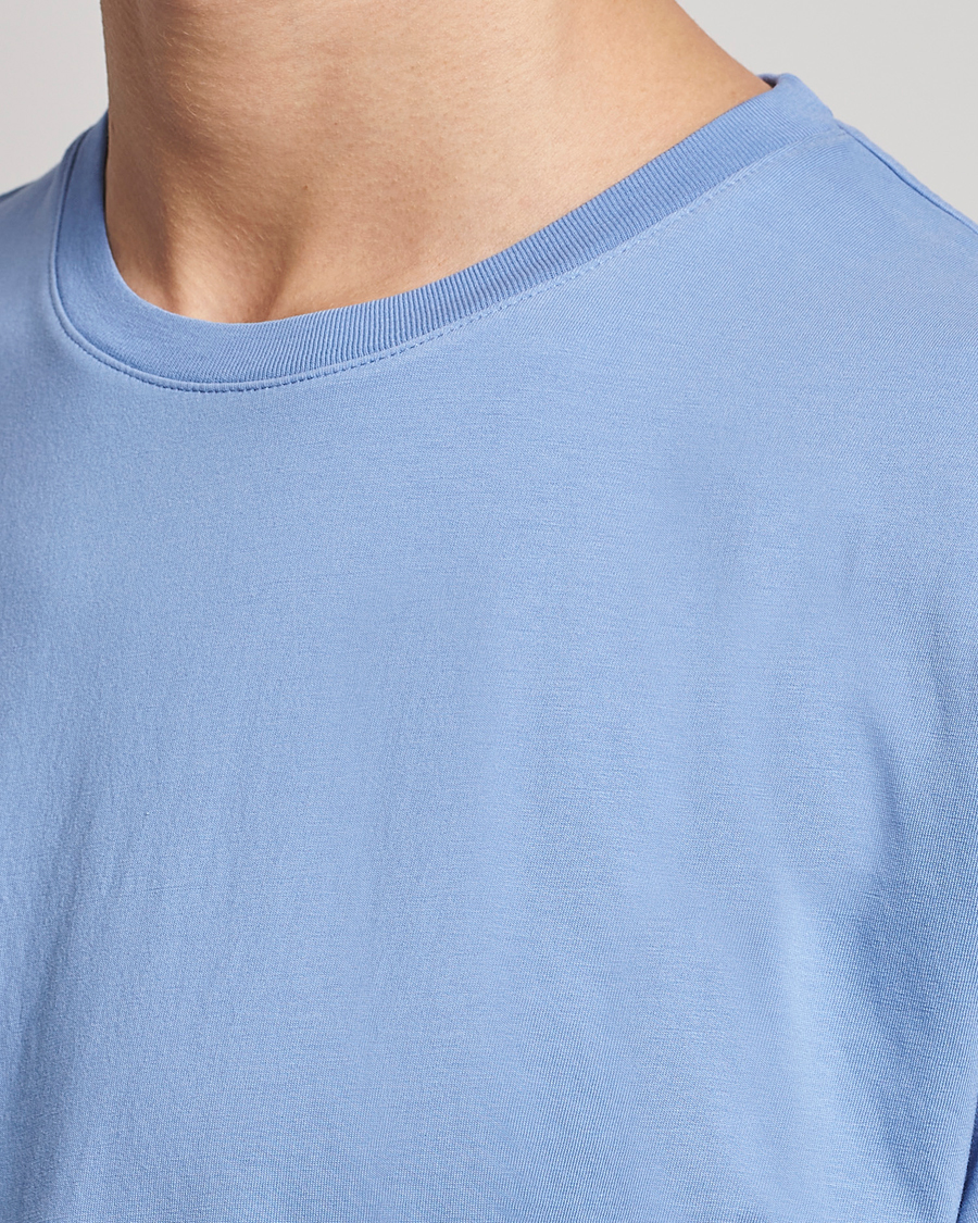Herre | T-Shirts | Jeanerica | Marcel Crew Neck T-Shirt Sky Blue