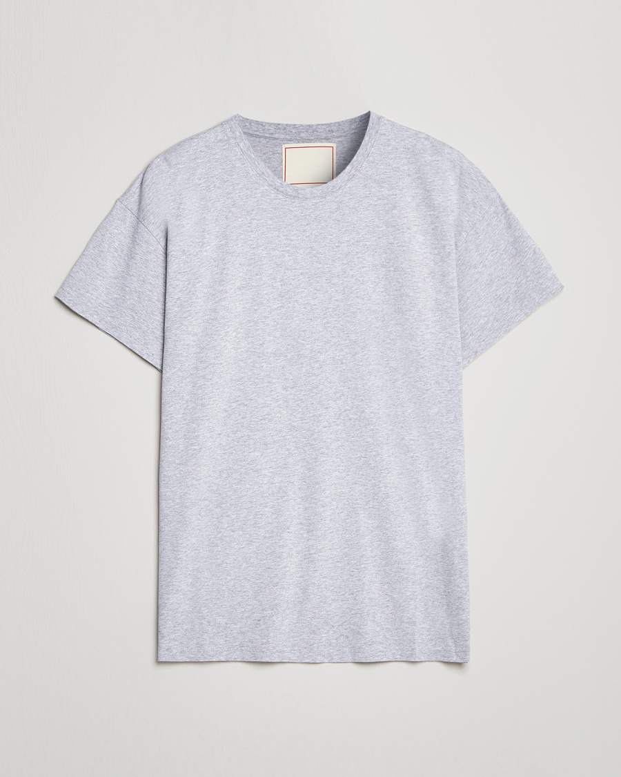 Herre | Klær | Jeanerica | Marcel Crew Neck T-Shirt Light Grey Melange