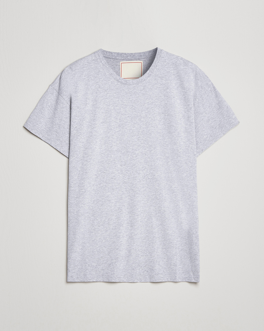 Herre | | Jeanerica | Marcel Crew Neck T-Shirt Light Grey Melange