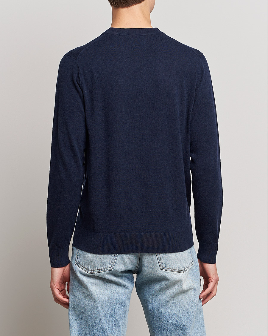 Herre | Gensere | GANT | Banner Shield Lambswool Crew Neck Eavning Blue