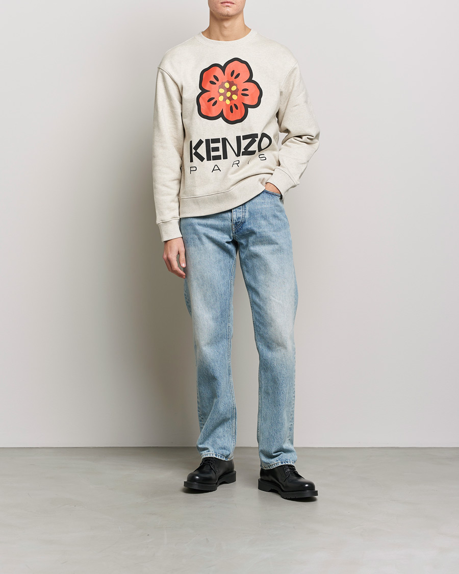 Herre | Grå gensere | KENZO | Boke Flower Sweatshirt Pale Grey