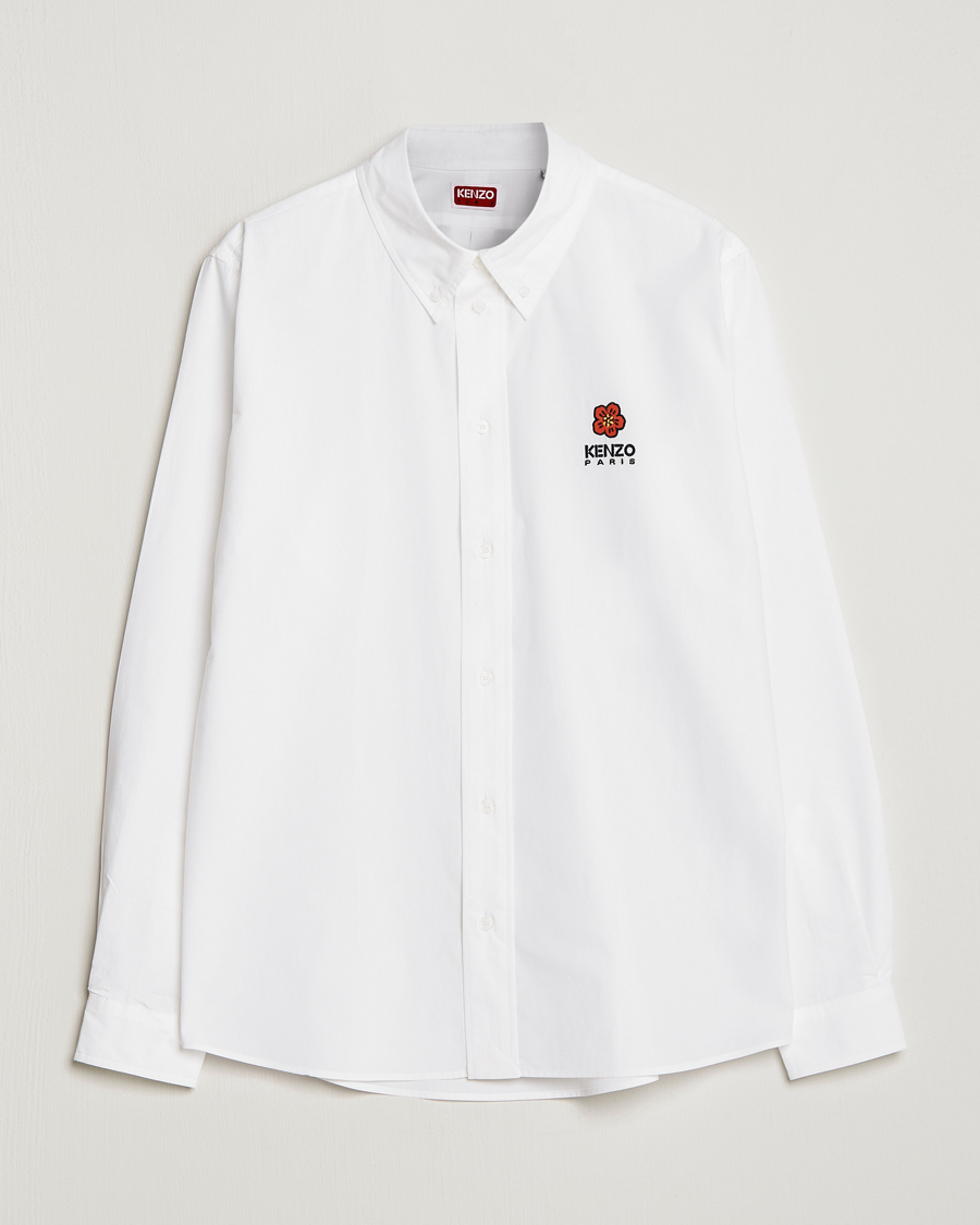 Herre | Skjorter | KENZO | Boke Flower Crest Casual Shirt White