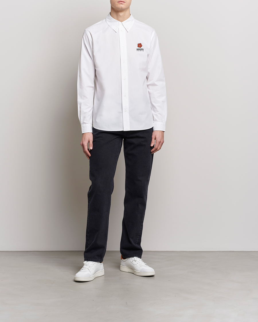 Herre | Skjorter | KENZO | Boke Flower Crest Casual Shirt White