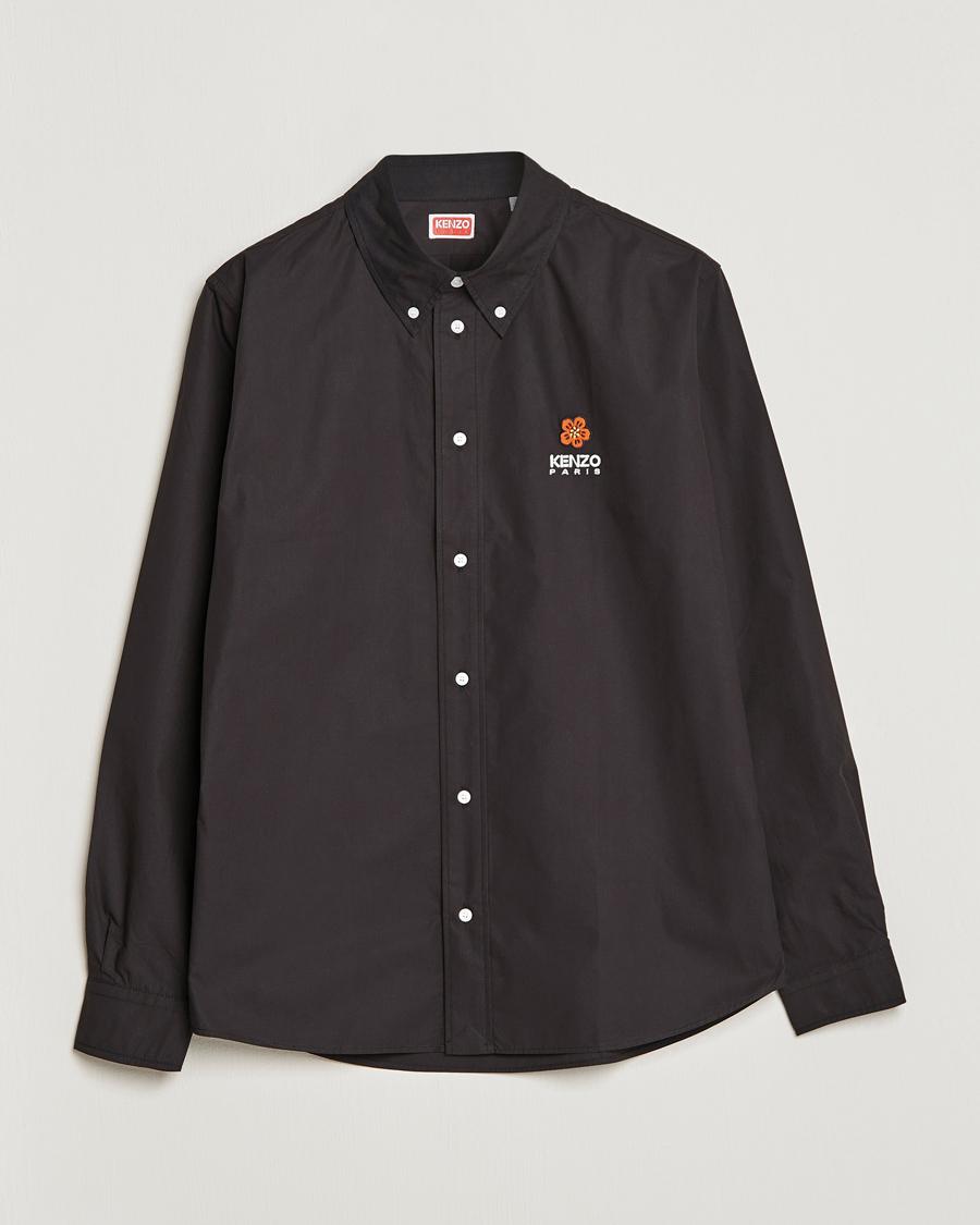 Herre | Skjorter | KENZO | Boke Flower Crest Casual Shirt Black