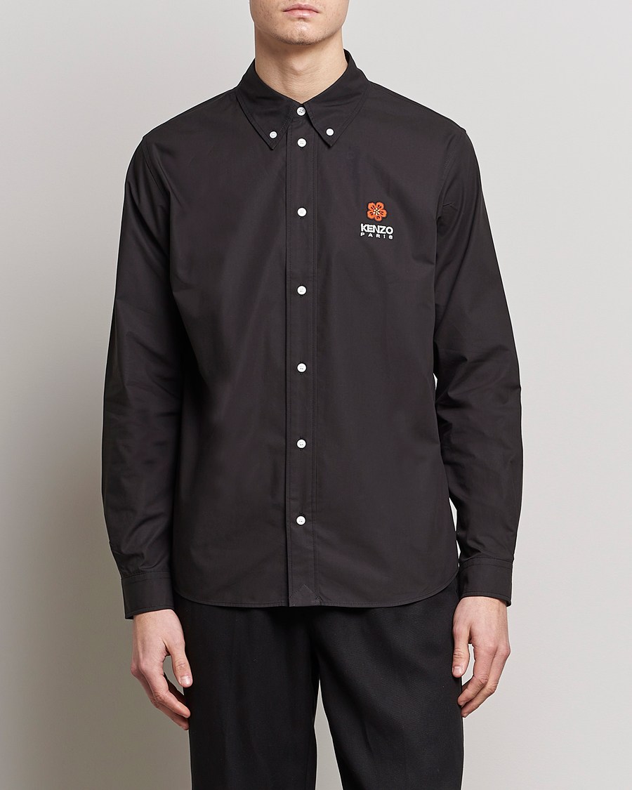 Herre | Skjorter | KENZO | Boke Flower Crest Casual Shirt Black