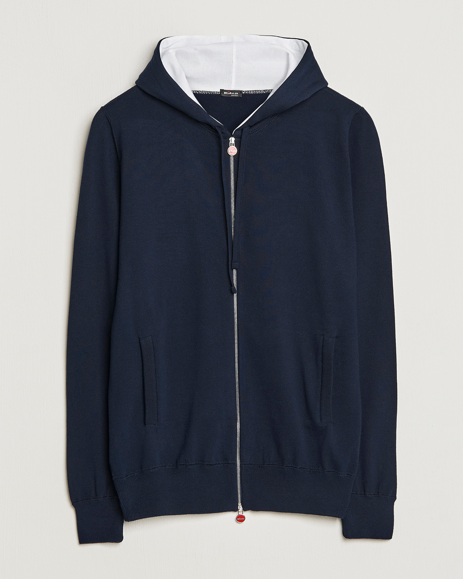Herre | Gensere | Kiton | Hooded Zip Sweater Navy