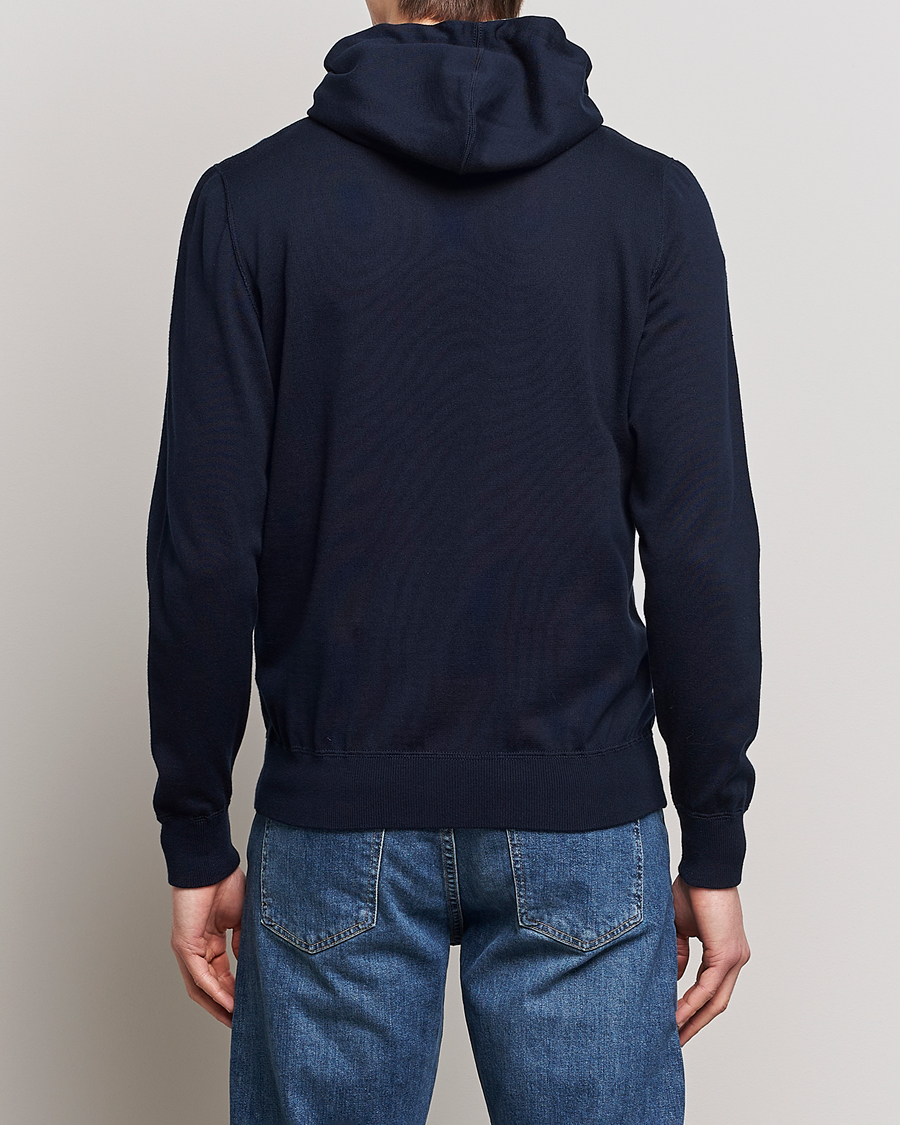 Herre | Gensere | Kiton | Hooded Zip Sweater Navy