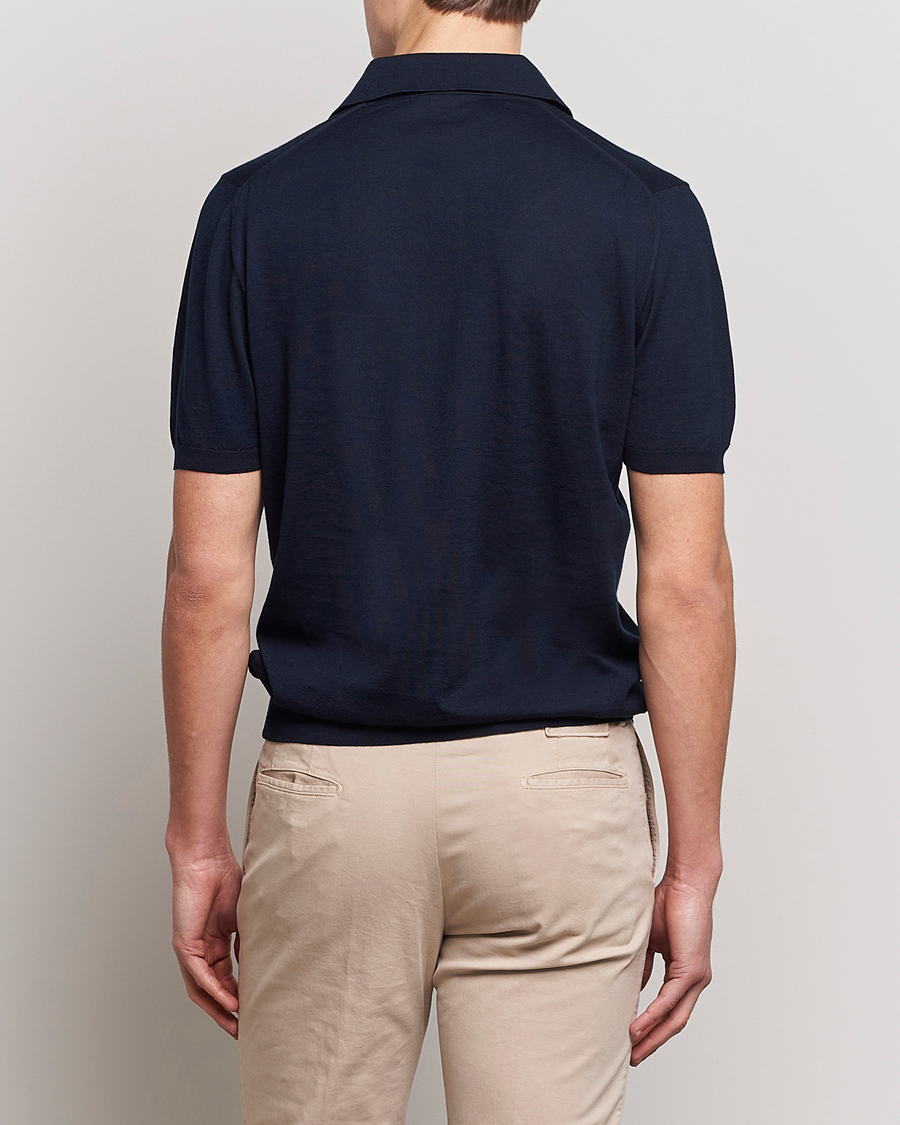 Herre | Pikéer | Kiton | Sea Island Cotton Polo Navy
