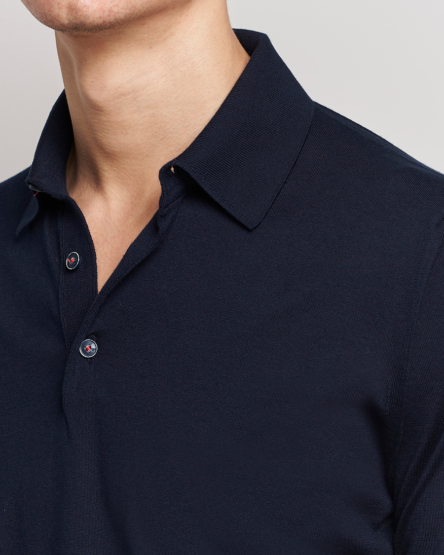 Herre | Pikéer | Kiton | Sea Island Cotton Polo Navy