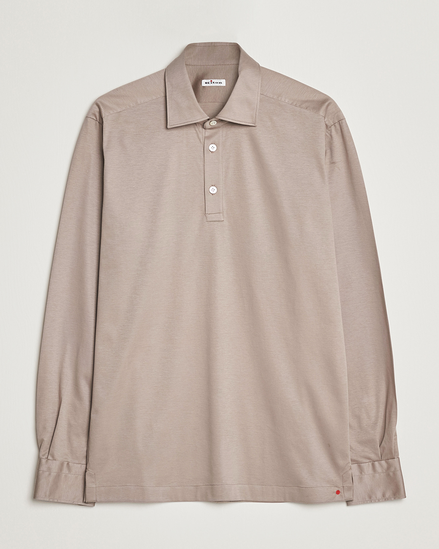 Herre | Skjorter | Kiton | Popover Shirt Beige