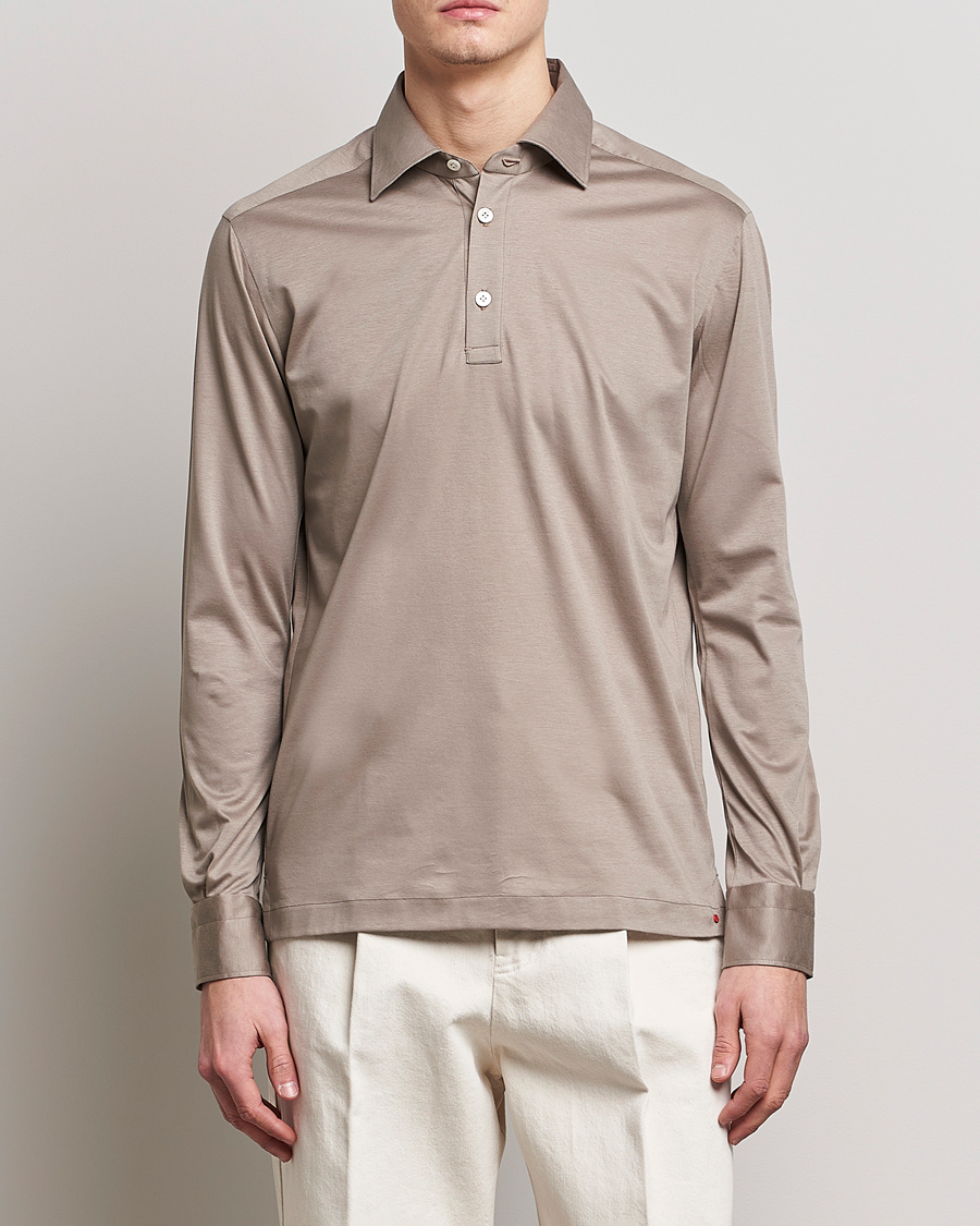 Herre | Skjorter | Kiton | Popover Shirt Beige
