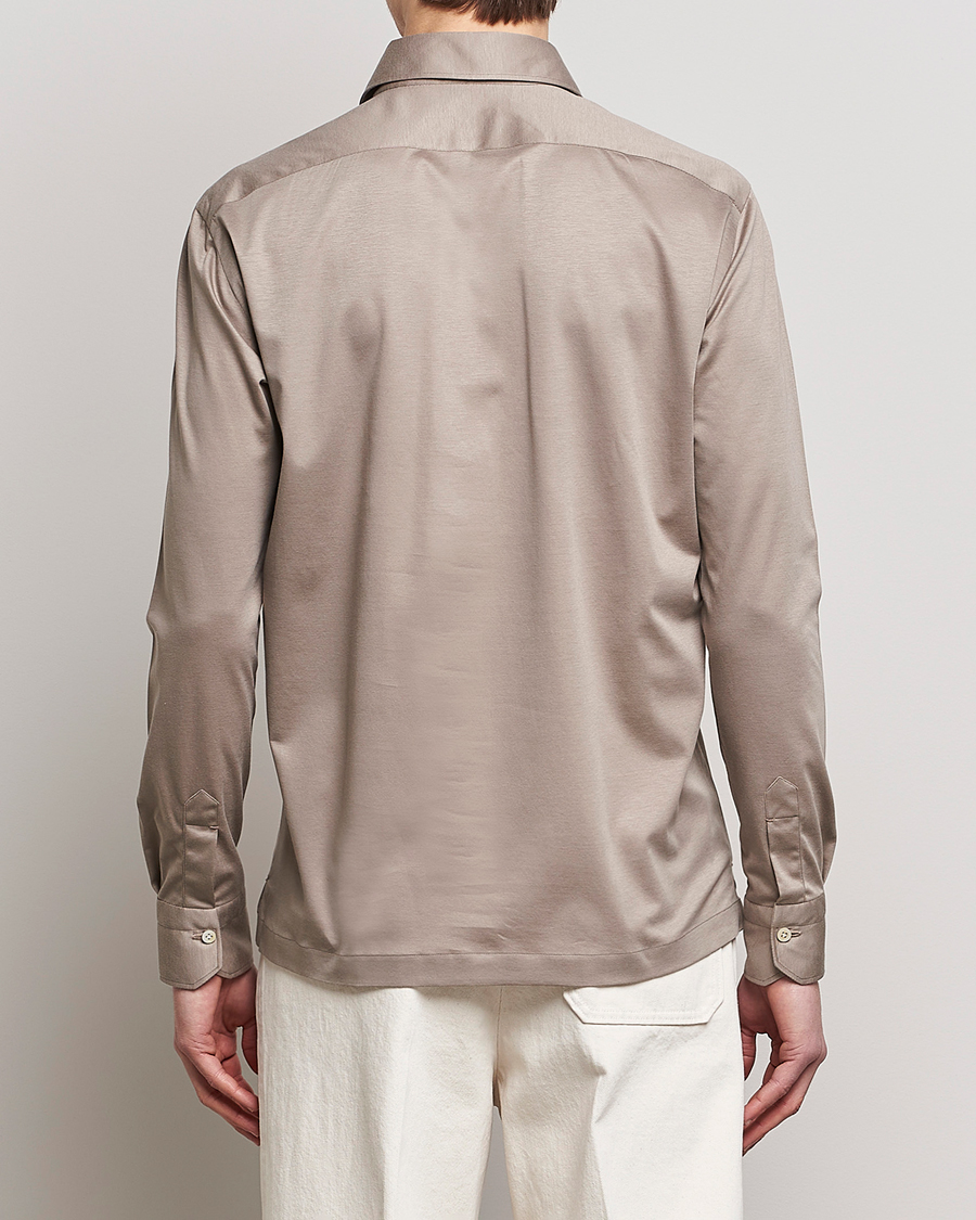 Herre | Skjorter | Kiton | Popover Shirt Beige