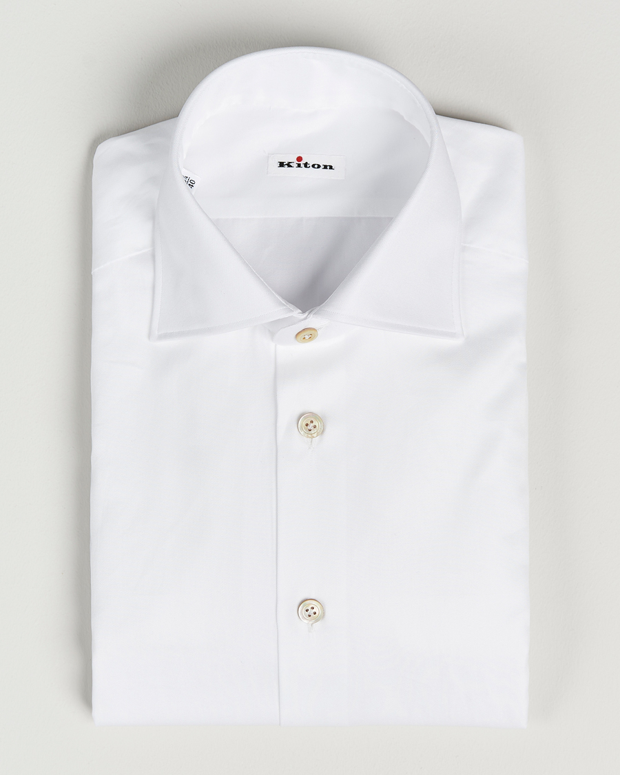 Herre | Skjorter | Kiton | Slim Fit Dress Shirt White