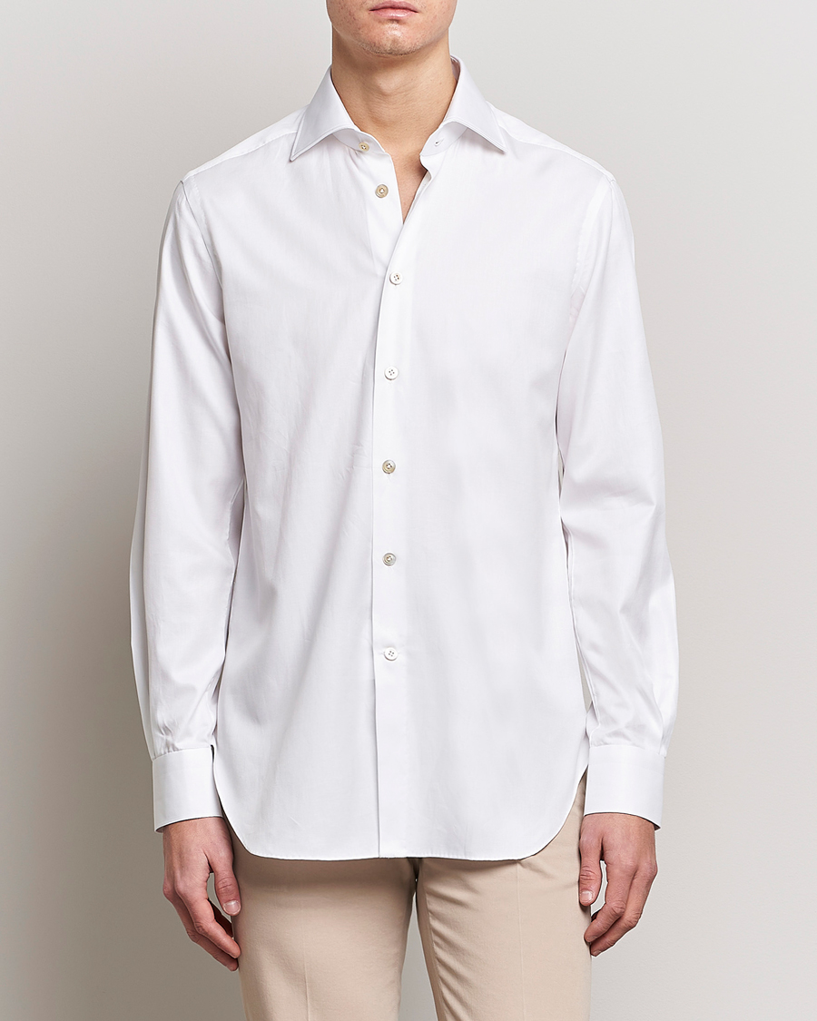 Herre |  | Kiton | Slim Fit Dress Shirt White