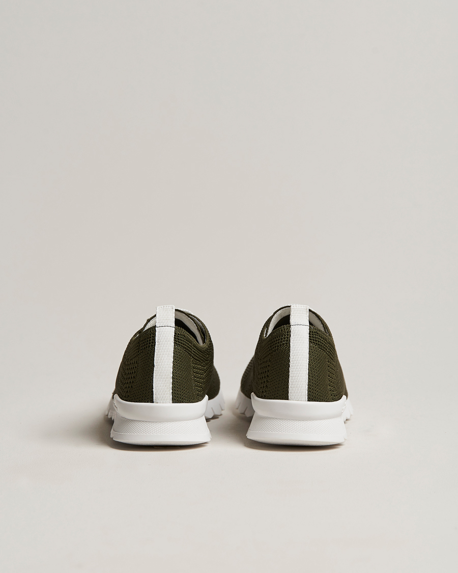 Herre | Kiton Mesh Running Sneakers Dark Olive | Kiton | Mesh Running Sneakers Dark Olive