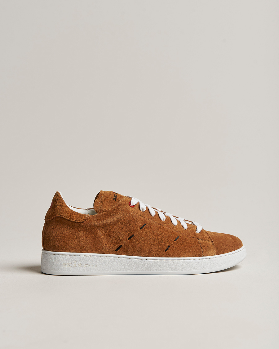 Herre | Kiton Plain Sneakers Brown Suede | Kiton | Plain Sneakers Brown Suede