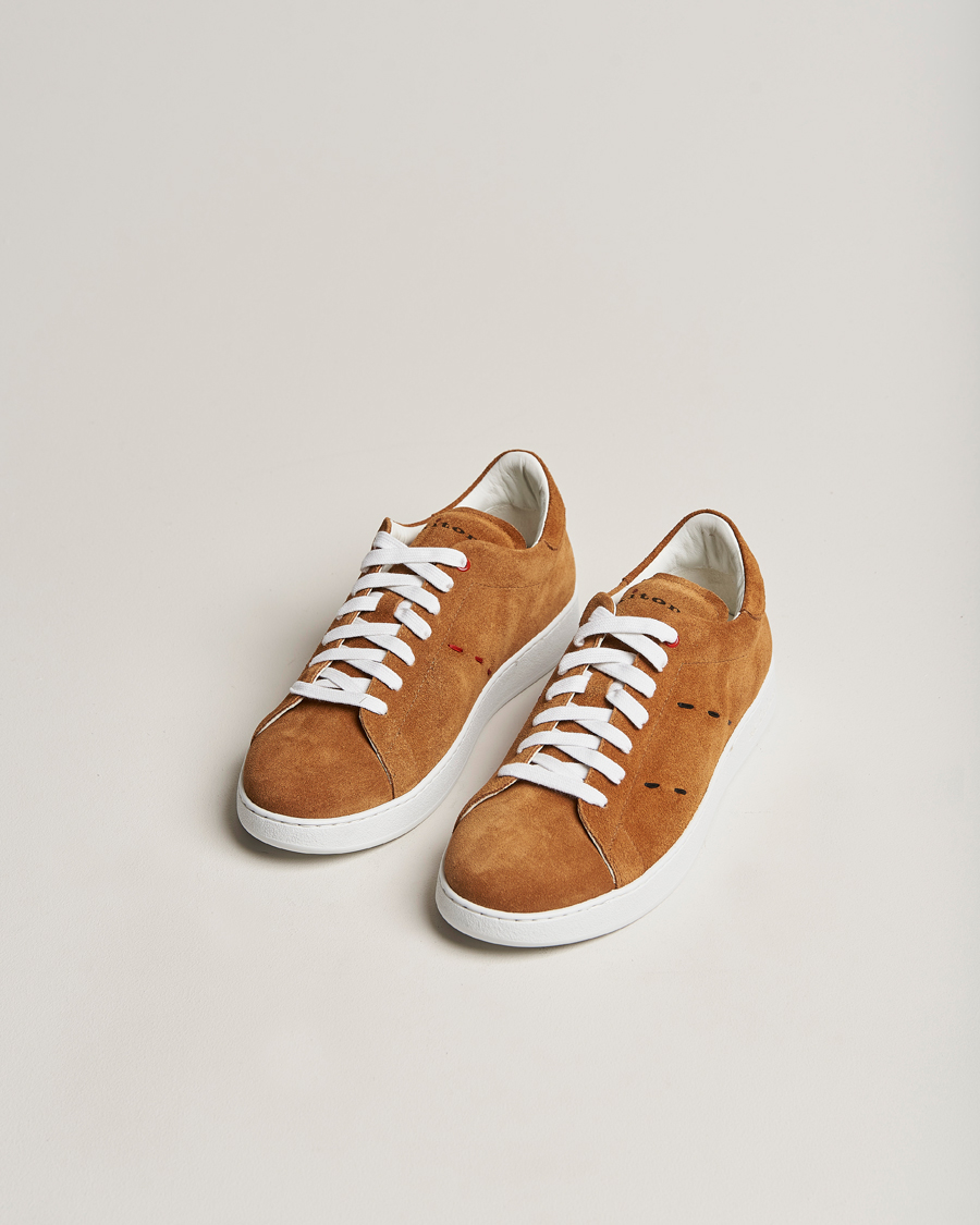 Herre | Kiton Plain Sneakers Brown Suede | Kiton | Plain Sneakers Brown Suede