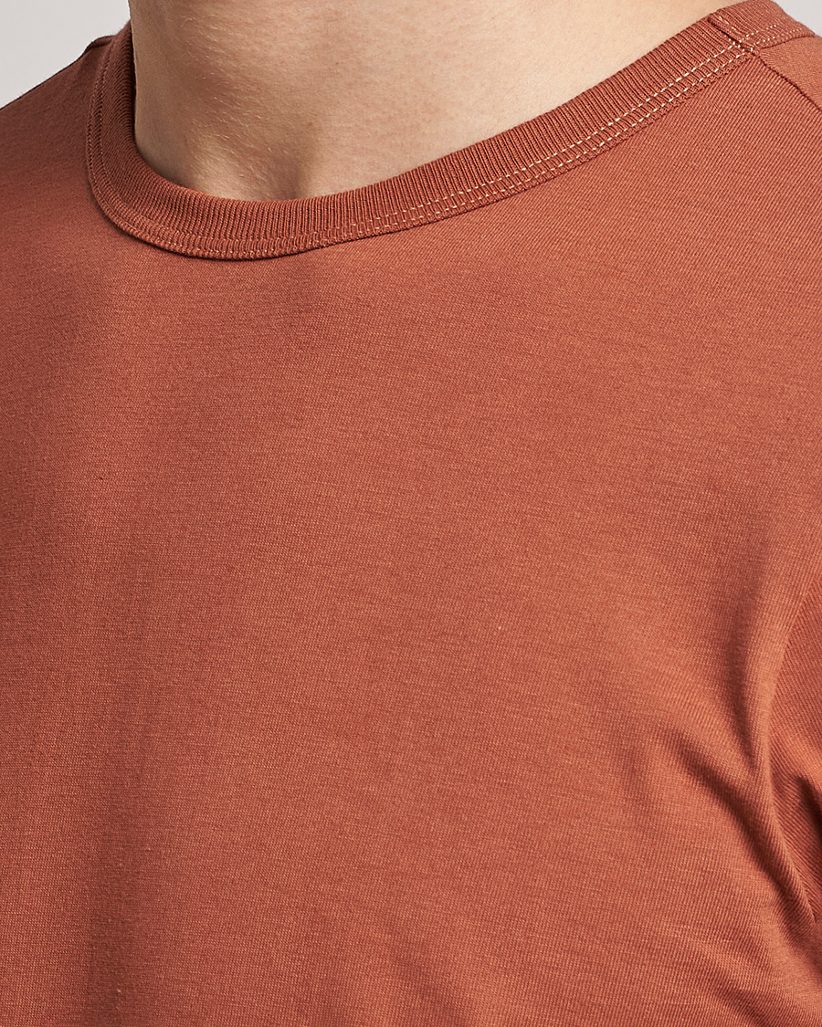 Herre | T-Shirts | Merz b. Schwanen | 1950s Classic Loopwheeled T-Shirt Sierra Red
