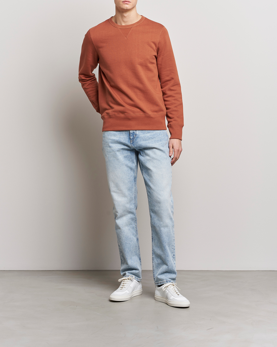 Herre | Gensere | Merz b. Schwanen | Organic Cotton Crew Neck Sweat Sierra Red