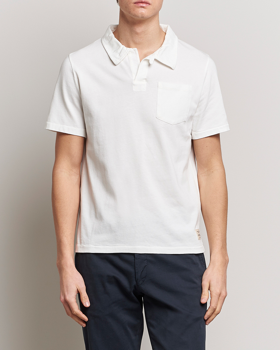 Herre |  | Merz b. Schwanen | Organic Cotton Washed Polo White