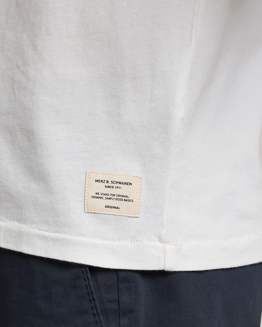 Herre | Pikéer | Merz b. Schwanen | Organic Cotton Washed Polo White