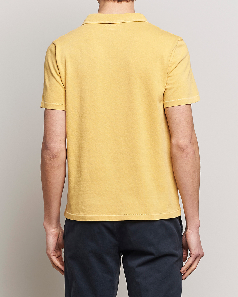 Herre | Pikéer | Merz b. Schwanen | Organic Cotton Washed Polo Sunshine Yellow