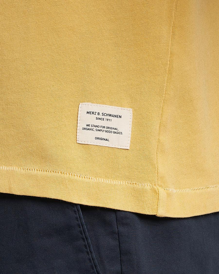 Herre | Pikéer | Merz b. Schwanen | Organic Cotton Washed Polo Sunshine Yellow