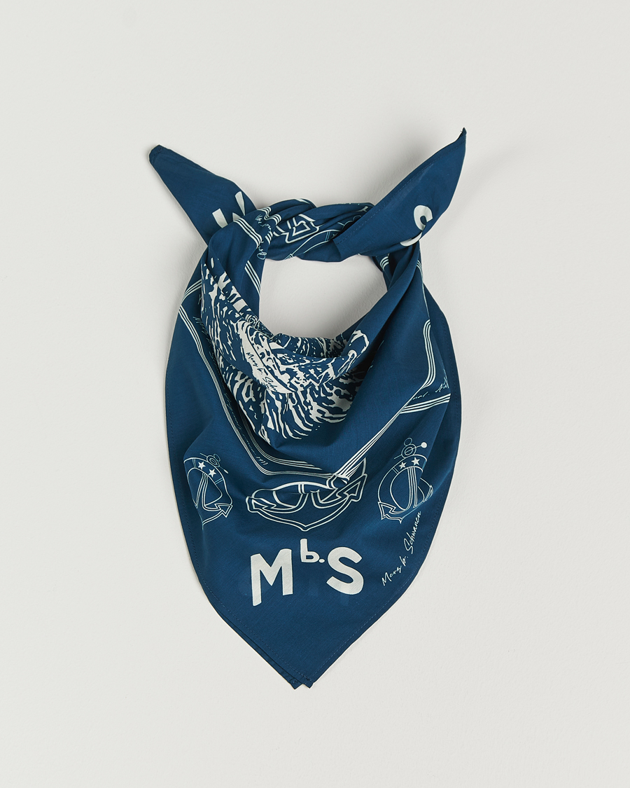Herre | Scarves | Merz b. Schwanen | Merz b. SchwanenCotton BandanaInk Blue