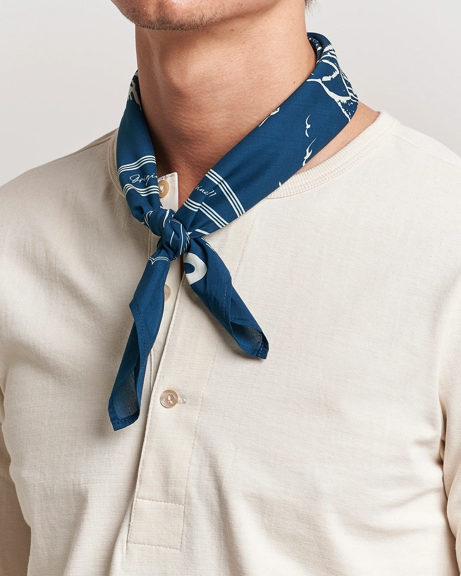 Herre | Scarves | Merz b. Schwanen | Cotton Bandana Ink Blue