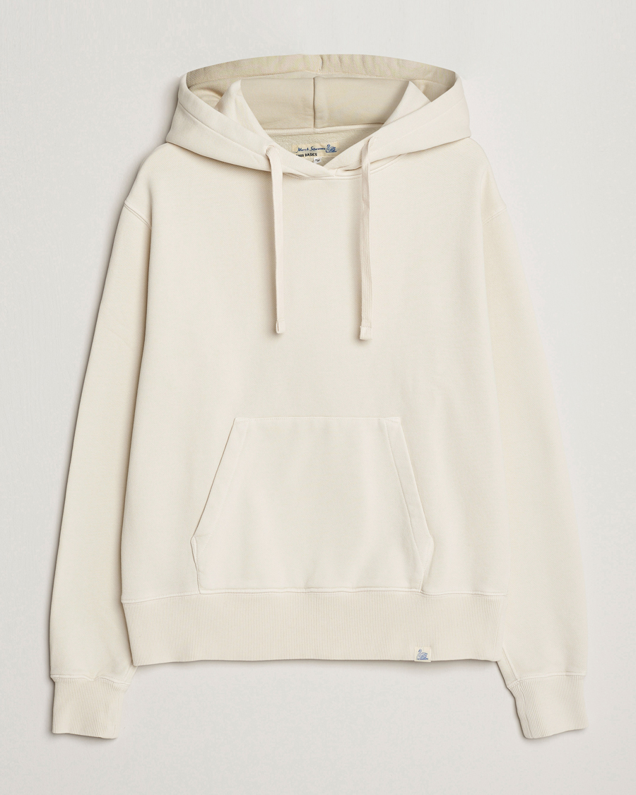 Herre | Gensere | Merz b. Schwanen | Organic Cotton Washed Hoodie Oat