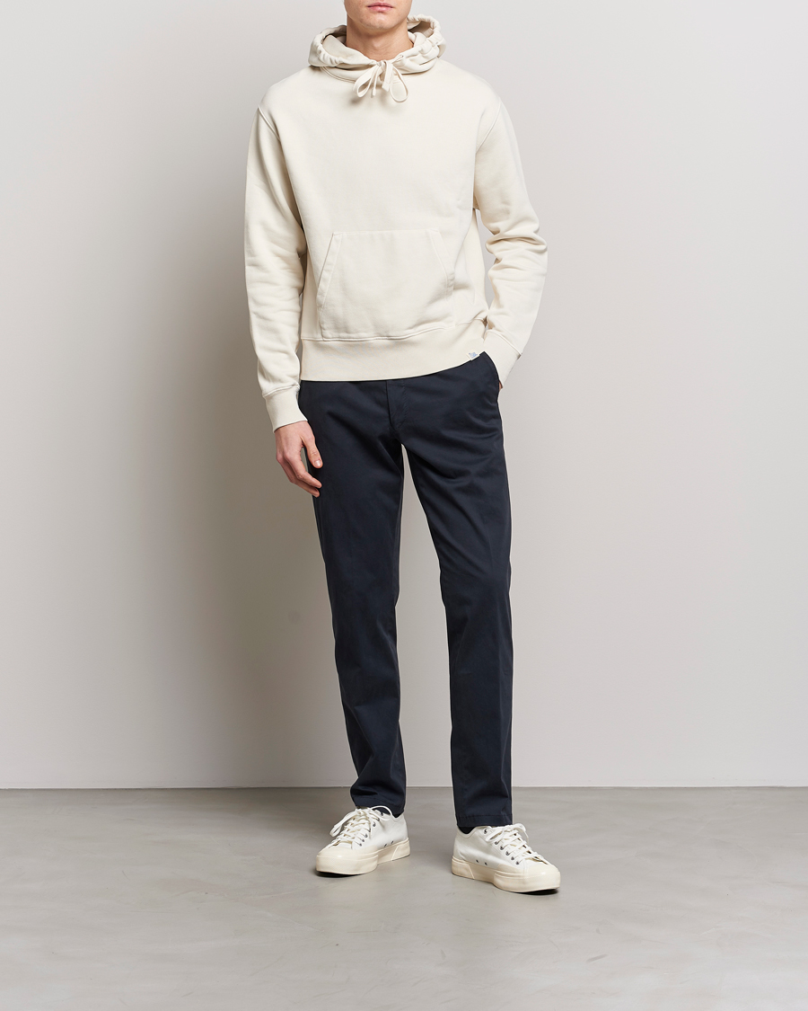 Herre | Gensere | Merz b. Schwanen | Organic Cotton Washed Hoodie Oat