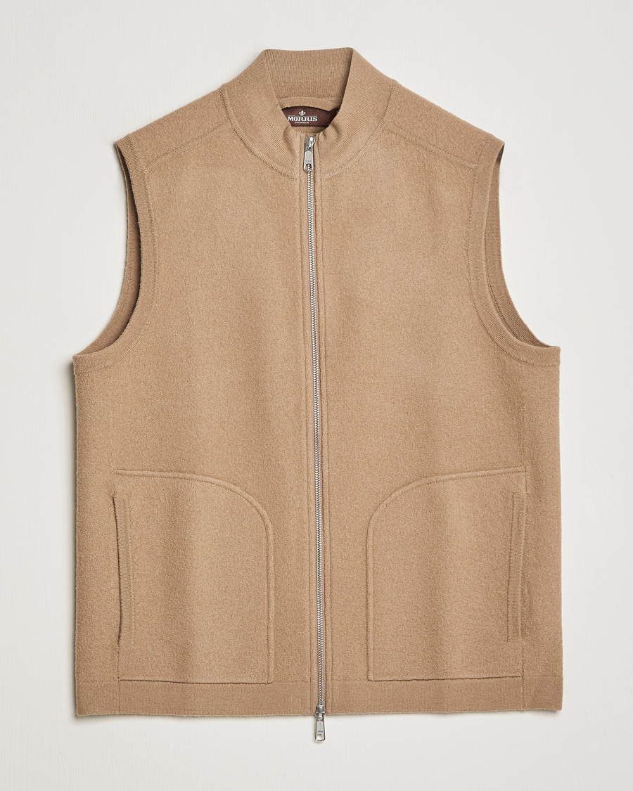 Herre | Vester | Morris Heritage | Pierre Boiled Wool Vest Camel