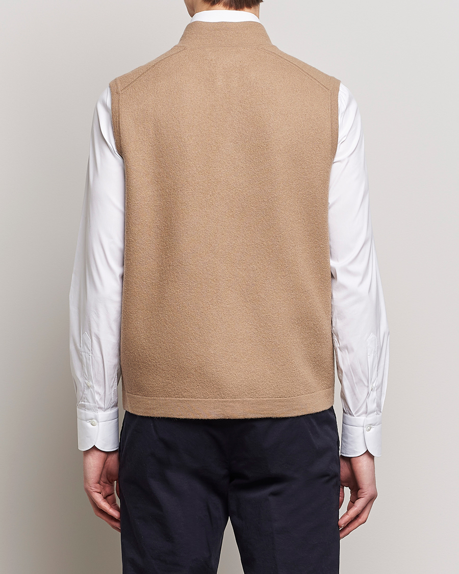 Herre | Vester | Morris Heritage | Pierre Boiled Wool Vest Camel