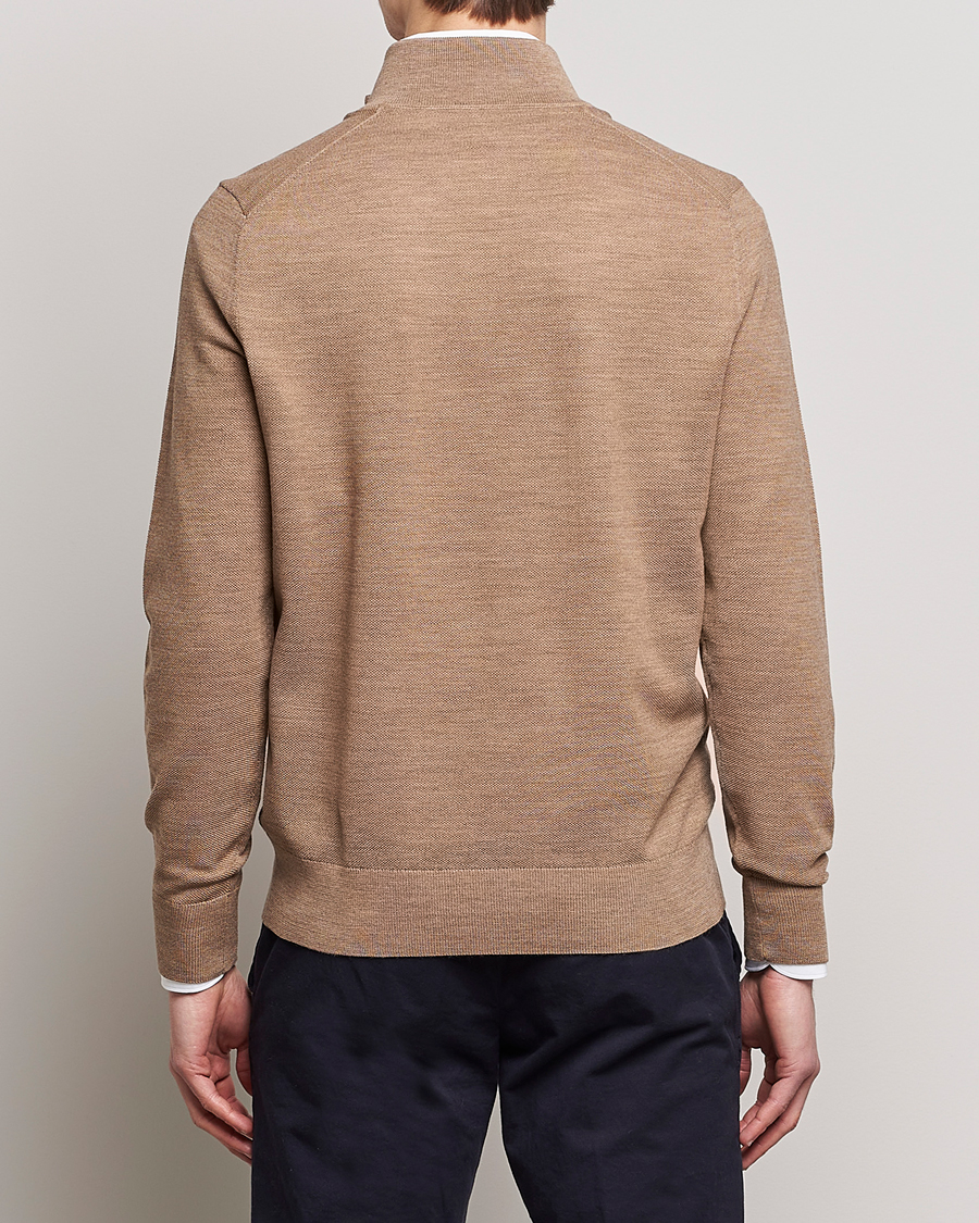 Herre | Gensere | Morris Heritage | Alberto Merino Half Zip Camel