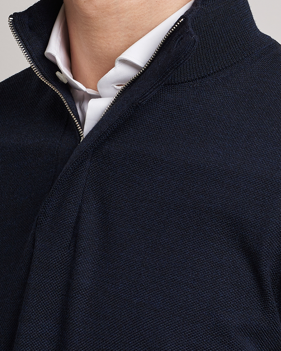 Herre | Gensere | Morris Heritage | Alberto Merino Half Zip Navy