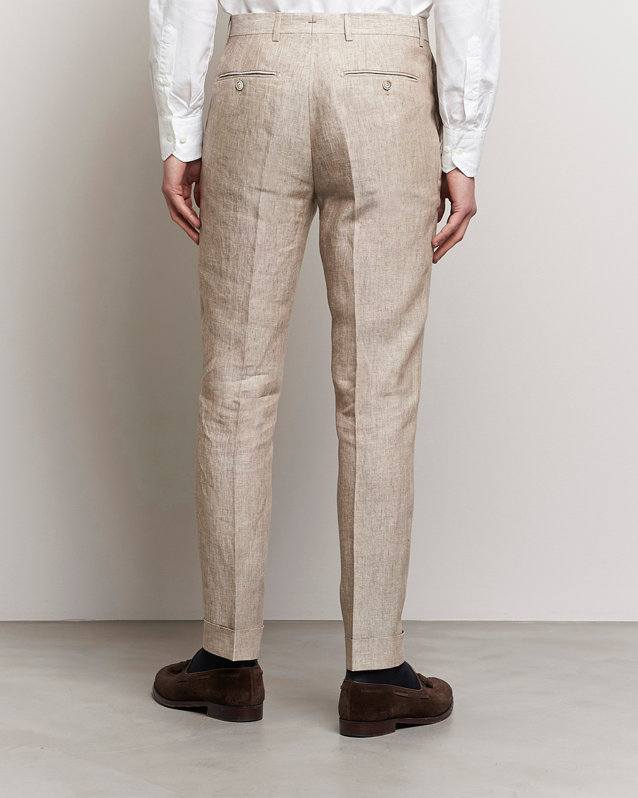 Herre | Bukser | Morris Heritage | Jack Linen Suit Trousers Beige