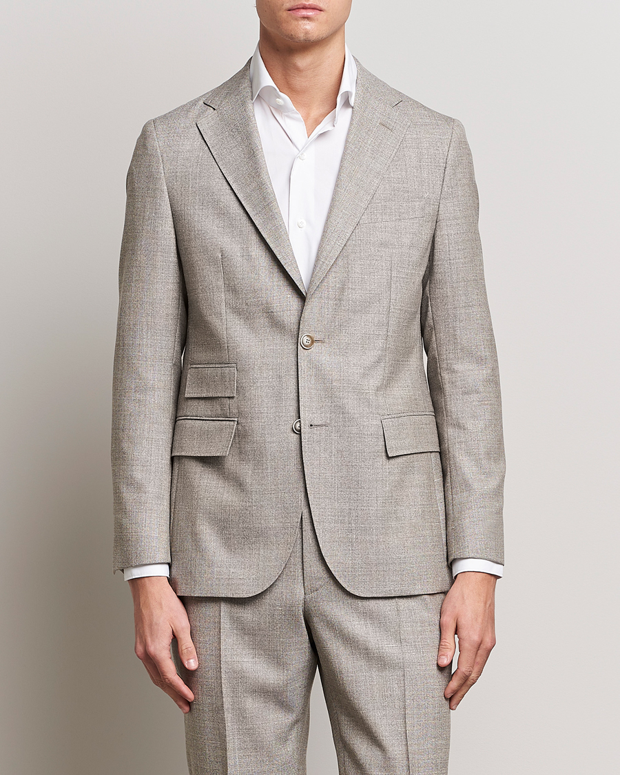 Herre | Dresser | Morris Heritage | Keith Tropical Wool Suit Blazer Khaki