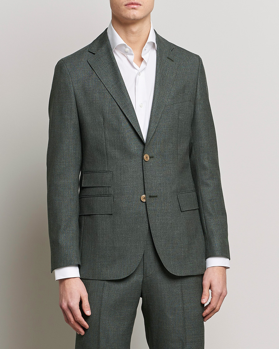 Herre | Dressjakker | Morris Heritage | Keith Tropical Wool Suit Blazer Green