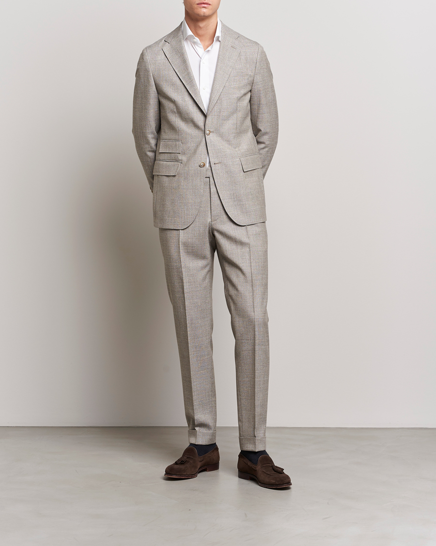 Herre | Bukser | Morris Heritage | Jack Tropical Suit Trousers Khaki