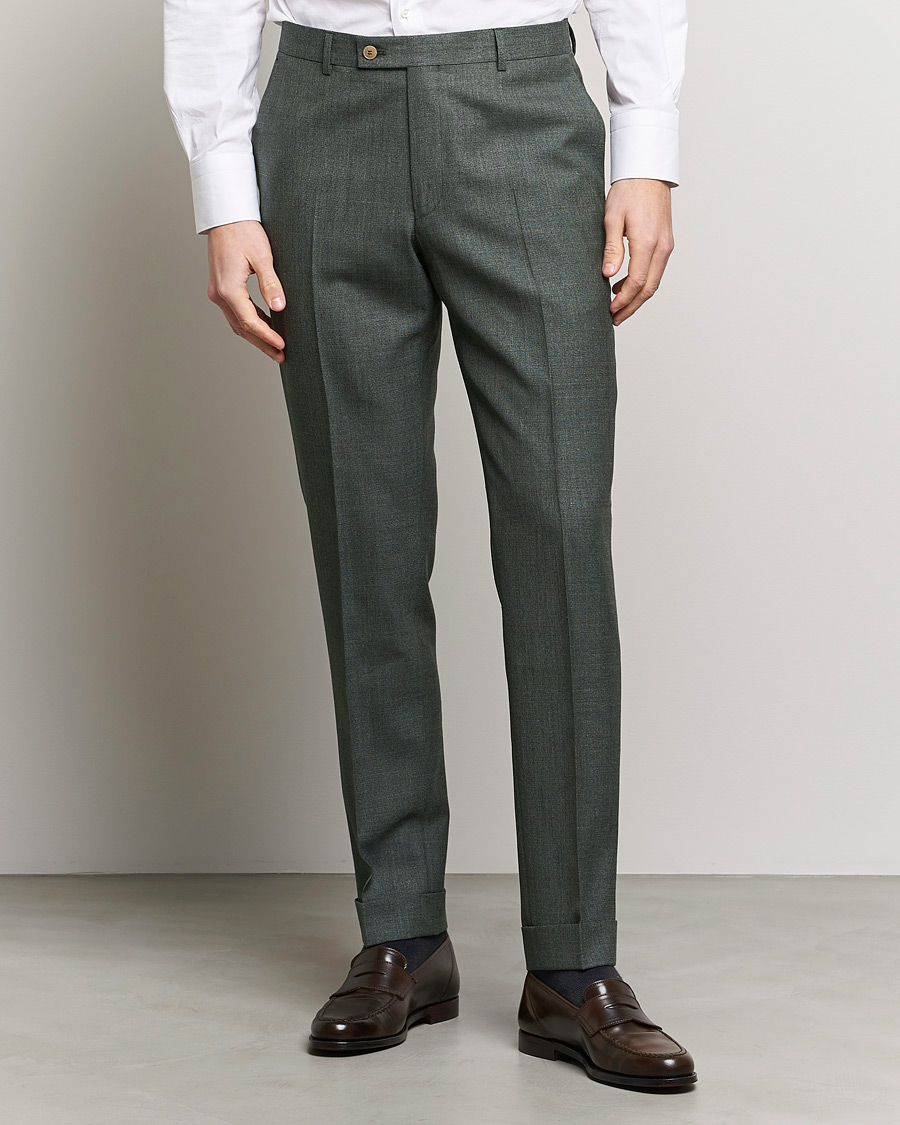 Herre | Dressbukser | Morris Heritage | Jack Tropical Suit Trousers Green