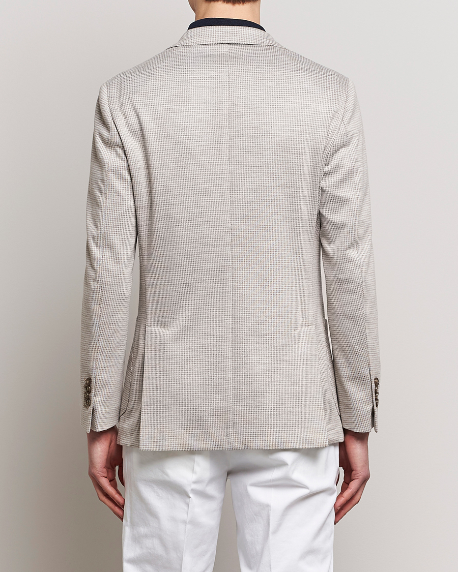Herre | Dressjakker | Morris Heritage | Mike Dogtooth Jersey Blazer Beige