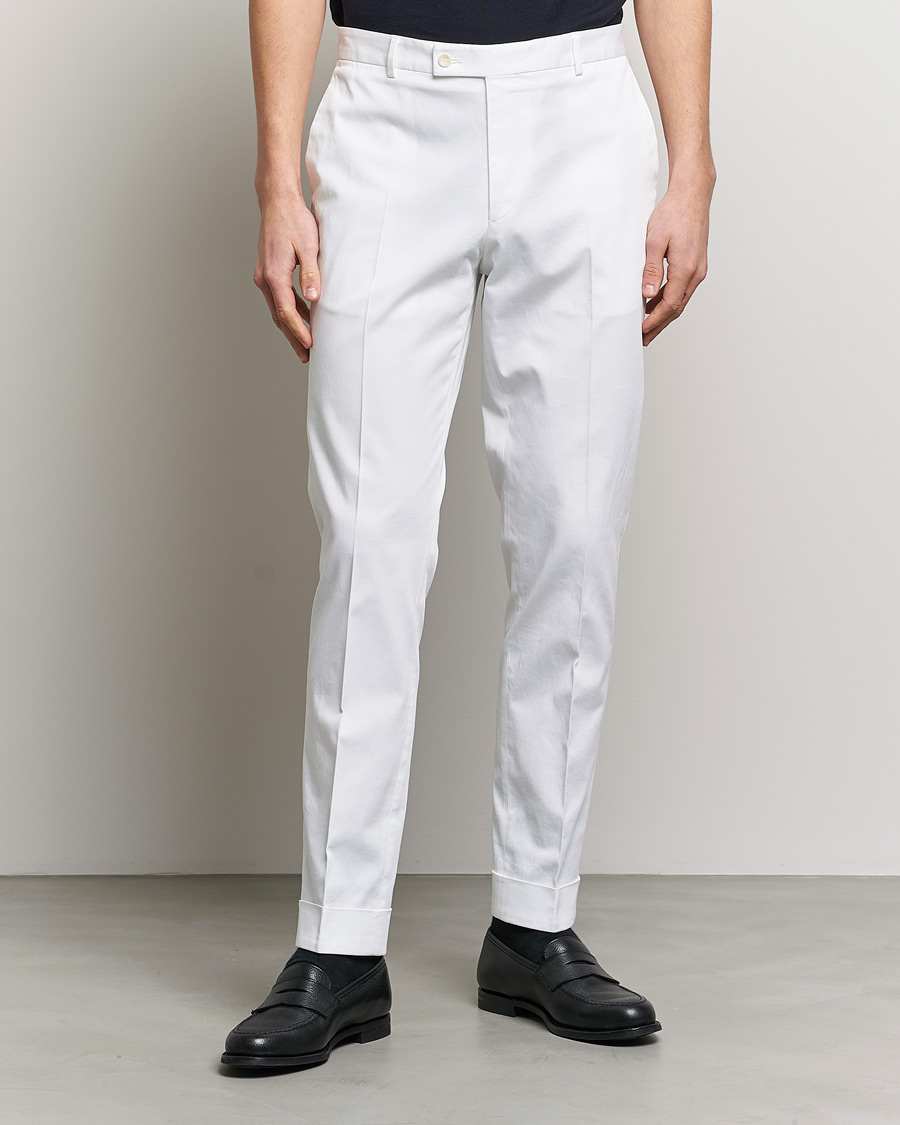 Herre | Bukser | Morris Heritage | Jack Cotton Trousers Off White