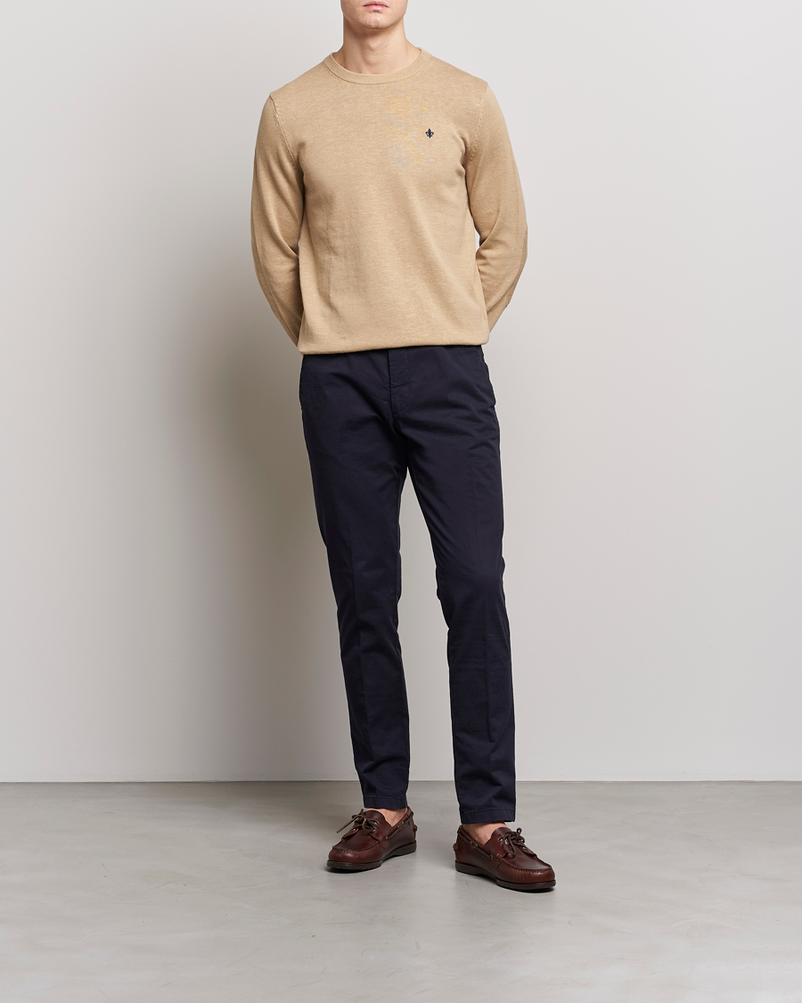 Herre | Gensere | Morris | Harold Summer Crew Neck Camel