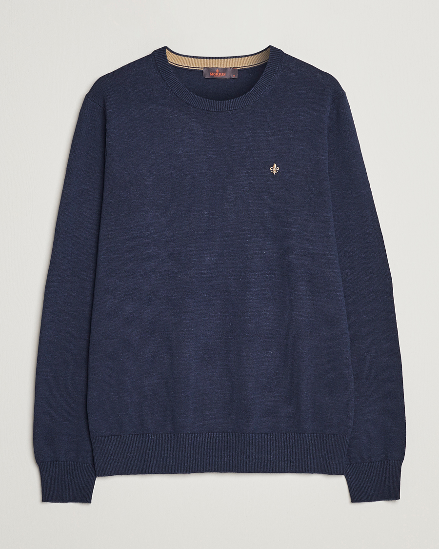 Herre | Gensere | Morris | Harold Summer Crew Neck Blue