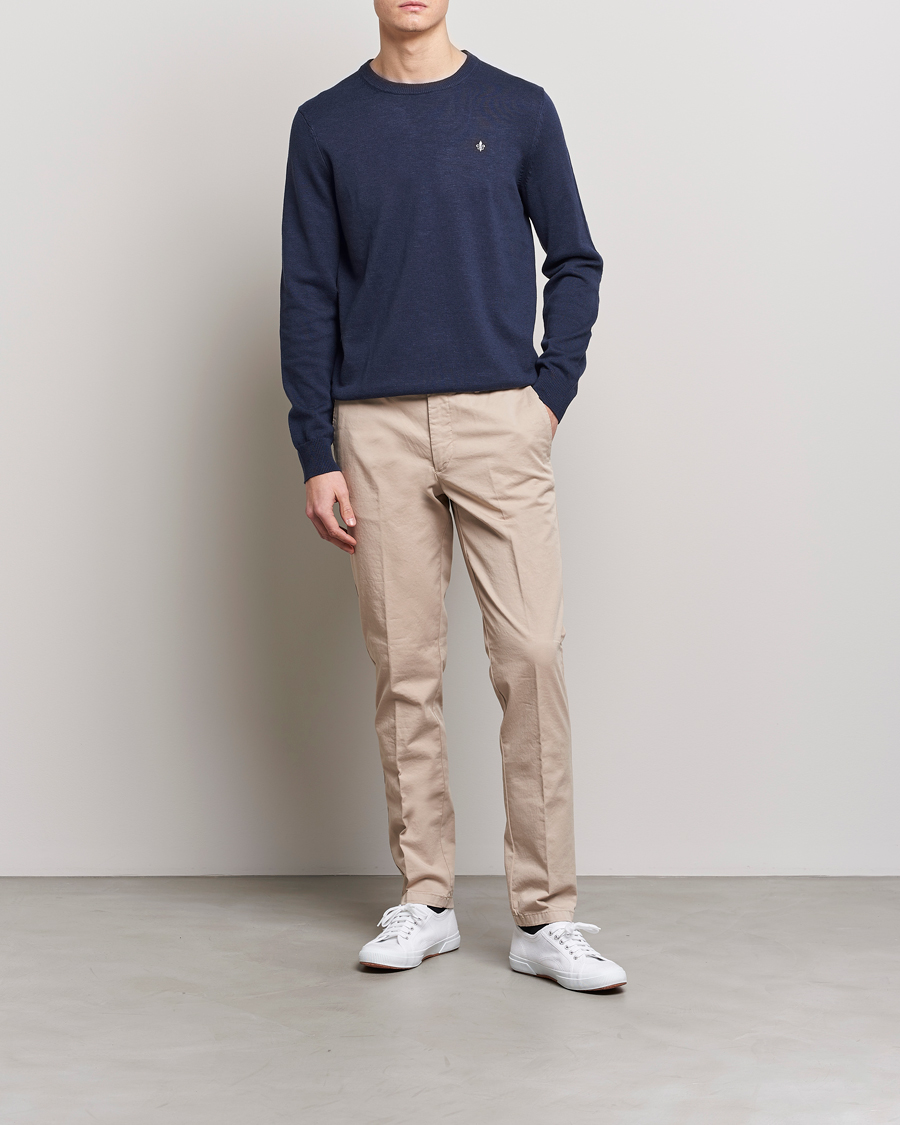 Herre | Gensere | Morris | Harold Summer Crew Neck Blue