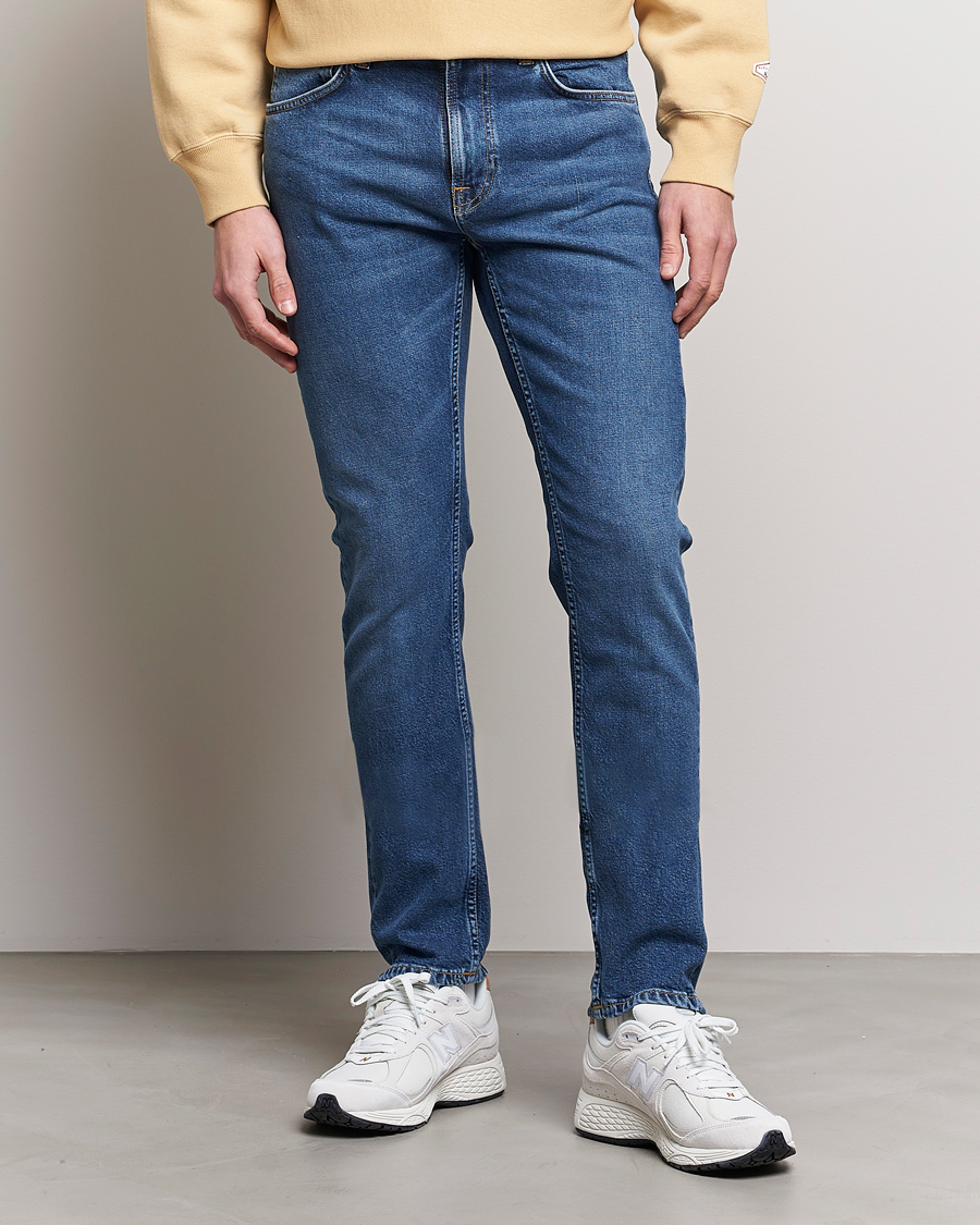 Herre | Jeans | Nudie Jeans | Lean Dean Jeans Blue Mud