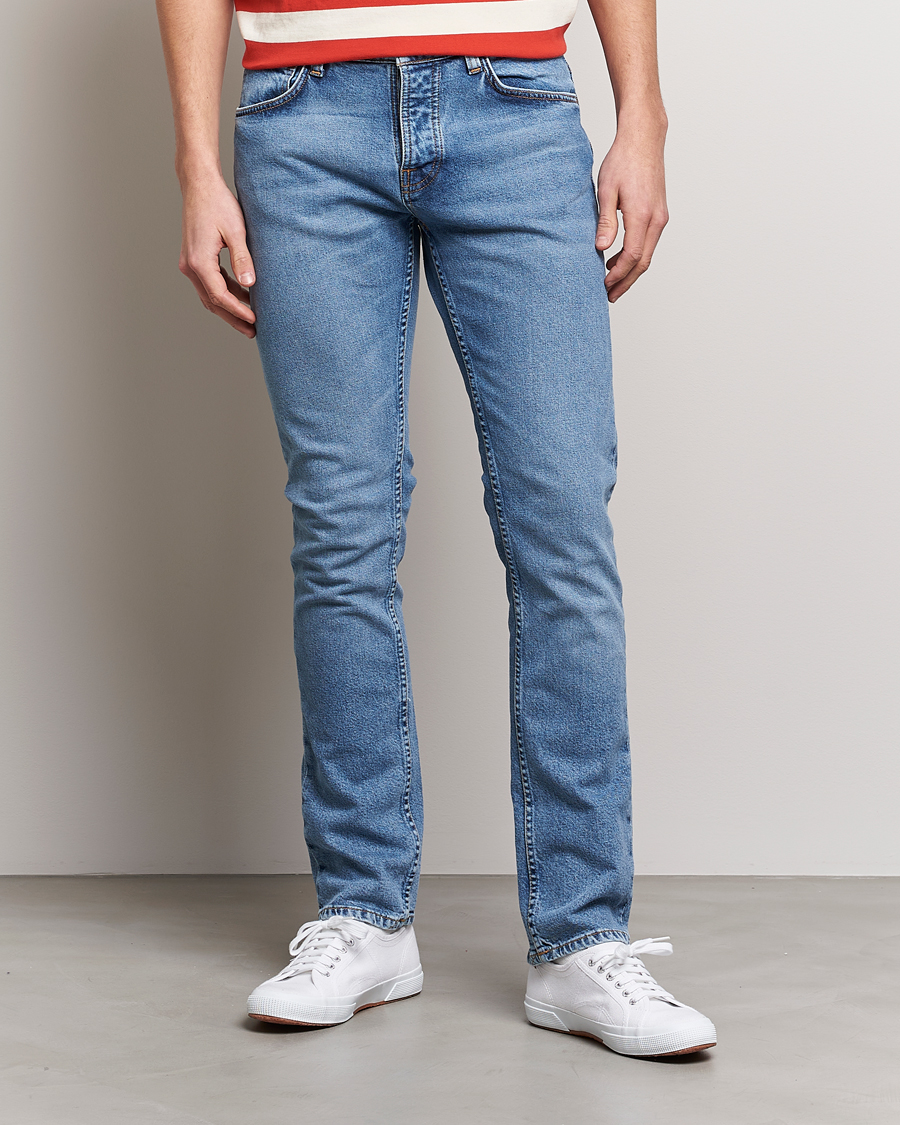 Herre |  | Nudie Jeans | Grim Tim Jeans Worn Pale Blue