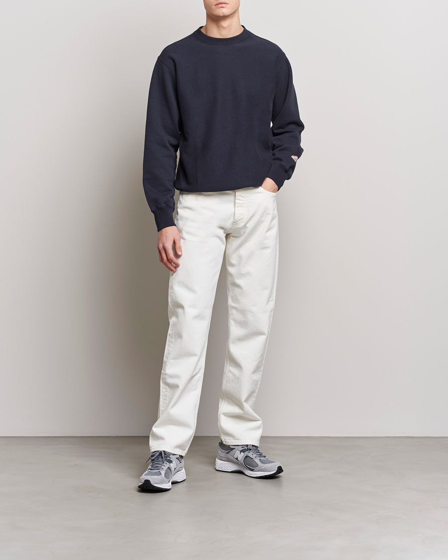 Herre | Gensere | Nudie Jeans | Hasse Crew Neck Sweatshirt Navy