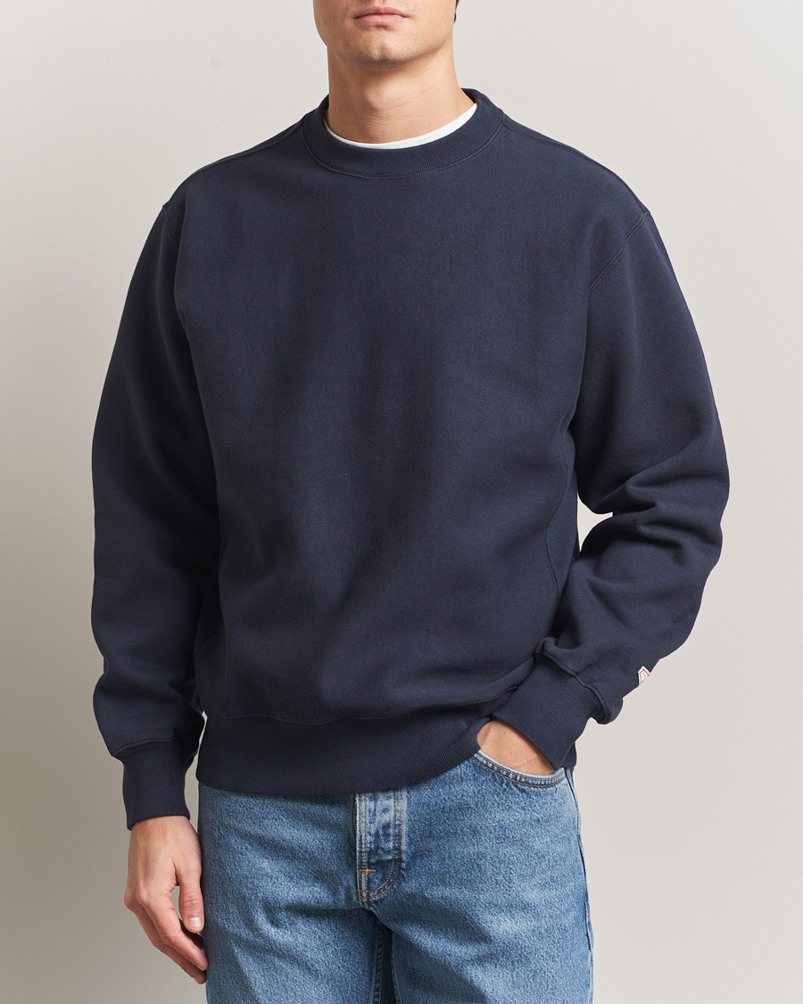 Herre | Gensere | Nudie Jeans | Hasse Crew Neck Sweatshirt Navy